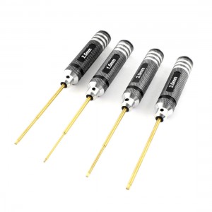 RC Repair Tool Titanium Steel Hex Screwdriver 1.5mm 2mm 2.5mm 3mm 4 Pcs