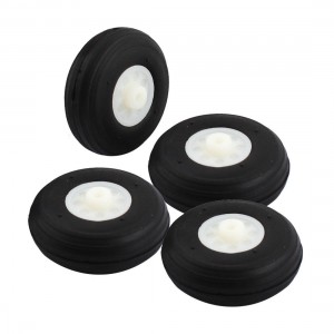 4Pcs 38mm Dia 13.5mm Thickness Black Rubber Wheel Tyre Tire for DIY Robot