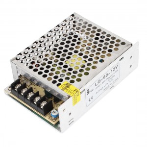 LQ-60-12V AC 200V/240V DC 12V/5A 60W LED Strip Light Switch Power Supply Adapter