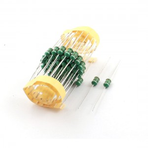 50 Pcs Through Hole Mount 3.3mH 5x10mm 1W 10% Color Ring Inductors 0510