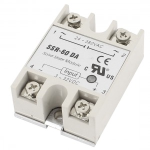 SSR-60DA 60A One Phase Machinery Control Solid State Relay w Base