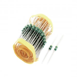 100Pcs Through Hole 1/2W 4.7uH 10% Color Ring Inductors 0410 4x10mm