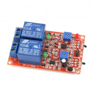 DC5V 2-CH Universal Temperature Thermal Sensor Relay Module Red Blue