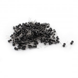 200Pcs 560uH 200mA 4x6mm 10% Tolerance Radial Leaded Inductor Black