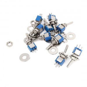 10 Pcs AC 125V 3A 3 Terminals On/ON Double Position SPDT Toggle Switch