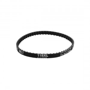 XL-118 59 Teeth 025 6.4mm Width Black Rubber Cogged Industrial Timing Belt 11.8"
