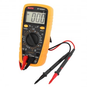 DT-9208T Voltage Current Frequency Temperature Resistance Digital Multimeter