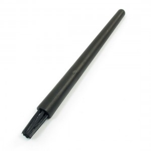 Plastic Lead-free Straight Shank Anti Static Cleaning Brush 4.9" Long Black