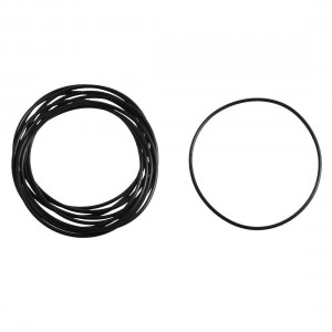 10 Pcs Black Rubber Oil Filter O Ring Sealing Gasket 55mm x 52mm x 1.5mm