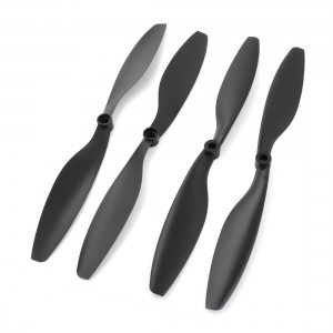 2 Pairs 1045 Black Carbon Fiber 2 Blades CW CCW Propeller for RC Multirotor