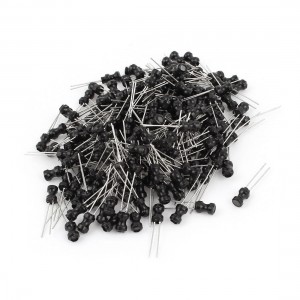 200Pcs Through Hole 10uH 500mA 4x6mm 10% Radial Leads Inductors Black