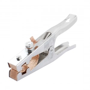 12KW 500A Silver Tone Metal Electrode Holder Electrical Welding Clamp Clip