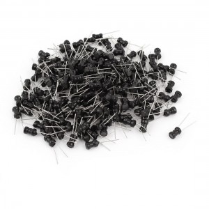 200Pcs Through Hole 3.3mH 1.5mA 4x6mm 10% Radial Leads Inductors Black