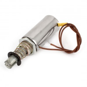 DC 12V Spring Loaded 0mm 1Kg End Force Linear Motion Solenoid Electromagnet
