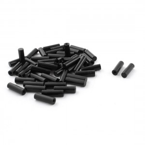 50Pcs 6x20mm PCB Test Flat End Fixture Parts Plate POM Stand Fixed Rod Black