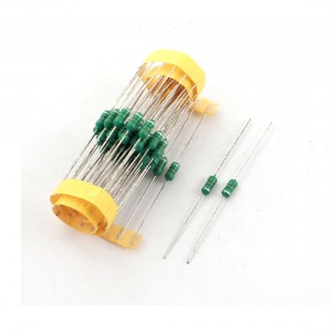 50Pcs Electronic Component 1/2W 820uH 10% Color Ring Inductors 4x10mm