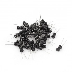 50PCS Electric Component 222K 2.2mH 200mA 4x6mm 10% Radial Inductors
