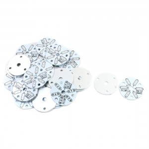 30Pcs 32mm Circle Aluminum PCB Circuit Board for 6 x 1/2W 5730 SMD LED