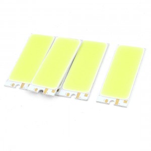 3W DC9-11V 300mA 80-90LM/W White LED Light COB Lamp Bead Chip 5 Pcs