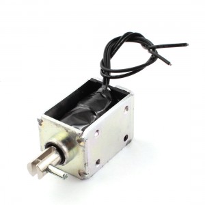 DC 12V 350mA 200g Force 3mm Stroke Pull Type Solenoid Electromagnet