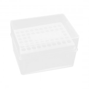 Covered Pipette Pipettor Tips Rack Holder Box Case 60 Holes for Lab