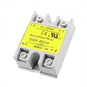 SSR-80VA AC 24-380V Metal Base Single Phase Adjustable Solid Module State Relay