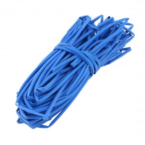 Ratio 2:1 Blue Polyolefin 3mm Dia Heat Shrink Cover Wiring Shrinkable Tube 20M