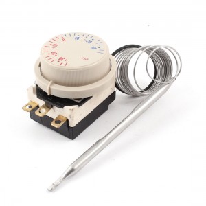 Freezer Adjustable Dial -30 to 30 Celsius Capillary Thermostat 16A 250VAC