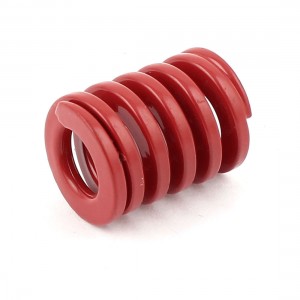 Red Medium Load Press Flat Coil Compression Die Spring 20mm x 10mm x 25mm