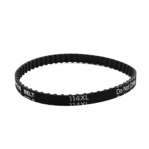 XL-114 57 Teeth 7.9mm Width Black Rubber Cogged Industrial Timing Belt 11.4"