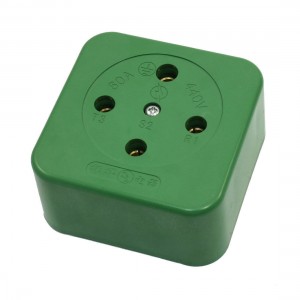 60A 440VAC Three Phase Four Wire Plug Adapter Industrial Socket