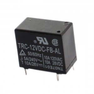 DC 12V Coil 4-Pin Plug in Mount Black Plastic Housing Power Relay