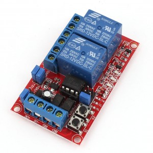 DC 12V 2 Channel Self-lock Interlock Triggered Relay Module for PIC Arduino
