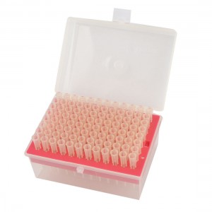 Fuchsia Plastic Pipette Pipet Tips 200UL One Rack Holder Stand Set