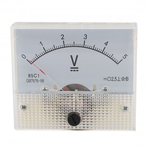 85C1 Class 2.5 AC 0-5V Screw Mounted Voltage Panel Meter Voltmeter