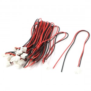 20pcs 2Pin Female Plug Jumper Cable Wire Black Red for Arduino