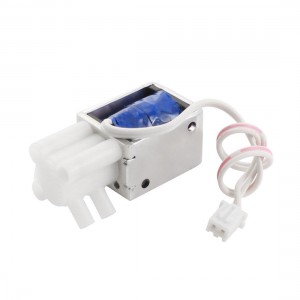 DC12V 0.19A 16cm Wire Connect Open Frame Gas Water Solenoid Valve w Balance Plug