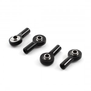 4Pcs Black Rod End Spherical Brass Ball Joints 2x3.5x15mm for RC Climbing Car