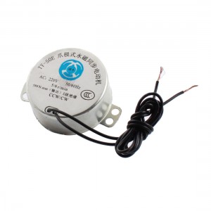 AC220V 5/6RPM 4mm Dia Hole CW/CCW Microwave Oven Synchronous Motor