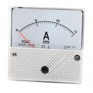 DH-80 Model Panel Current Gauge Analog Meter Ammeter DC 0-15A