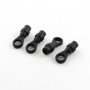 4Pcs RC Model Helicopter Spare Parts Push Rod End Link 2.5x18mm Black