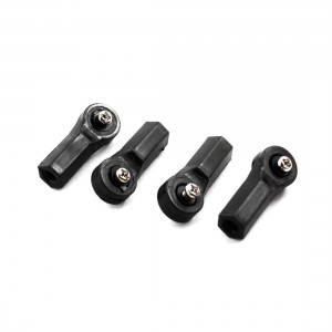 4Pcs RC Plane Spare Parts Push Rod End Bearing Link 2.8x5.5x22mm Black