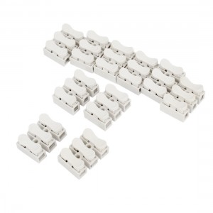 10pcs 3 Position Spring Press Terminal Blocks Connectors 10A 380V