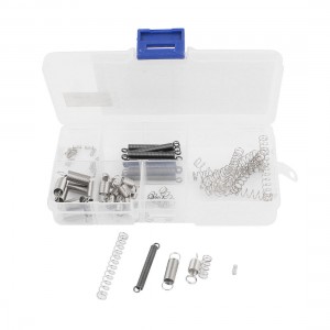 Hardware Close-coiled Hook End Extension Compression Spring Set 70Pcs