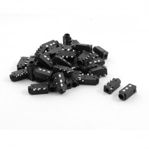 40pcs PCB Mount 4 Pin Terminals 3.5mm Female Audio Jack Socket Connector