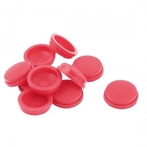 10pcs 18mm Dia Waterproof Cover Cap Case Red for Round Head Rocker Switch