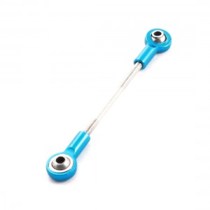 RC Model Toy Spare Parts Metal Double Ball Link Ends Push Rod 2x2x35mm Blue