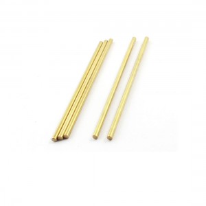 DIY RC Toy 3mm Dia 90mm Long Brass Solid Round Rod Bar Shaft 5Pcs