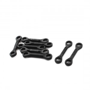8Pcs Black Plastic Two Ended Linkage Buckles Joint 5x23x30mm for RC Helicopter