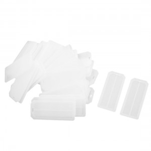 50 PCS Flexible Blank Wire Bundles Cable Marker Plate Label Tag 72mm x 31mm